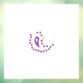 Bransoletka z serduszkiem Style, Light Eggplant Raamsticker (Vel 3)