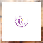 Bransoletka z serduszkiem Style, Light Eggplant Raamsticker (Vel 2)