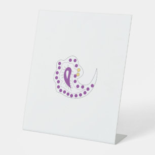Bransoletka z serduszkiem Style, Light Eggplant Reclamebord Met Voetstuk