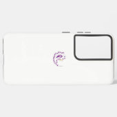 Bransoletka z serduszkiem Style, Light Eggplant Samsung Galaxy Hoesje (Linkerkant)