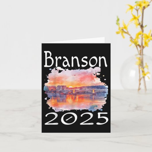 Branson 2025 Matching Familie Vakantiegroep Getawa Kaart (Gele Bloem)