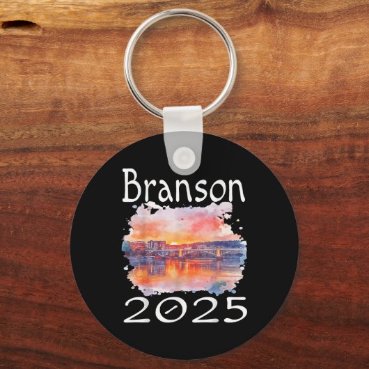 Branson 2025 Matching Familie Vakantiegroep Getawa Sleutelhanger (Voorkant)