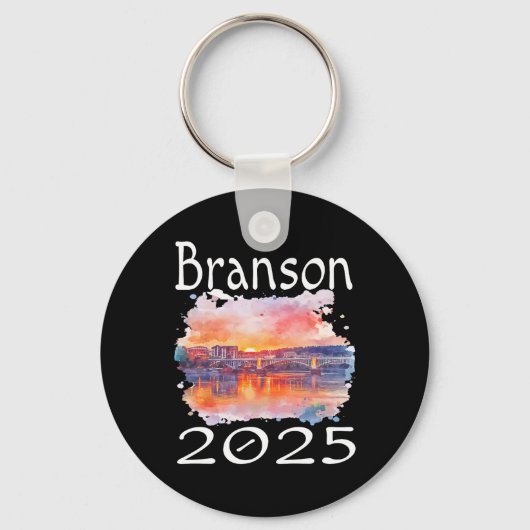 Branson 2025 Matching Familie Vakantiegroep Getawa Sleutelhanger (Voorkant)