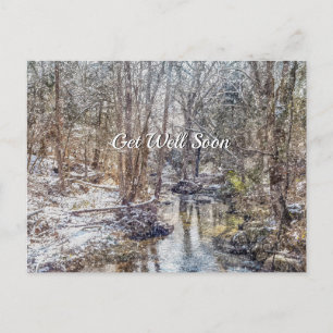 Branson Fall Creek Winter Sneeuw Schilderachtig Be Briefkaart