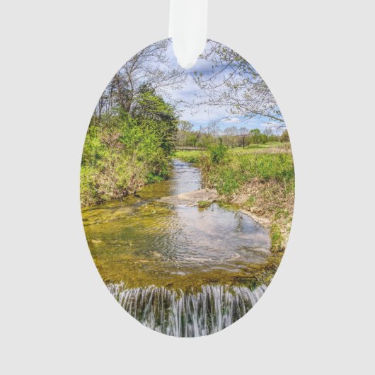 Branson Herfst Creek Stream Ornament (achterkant)
