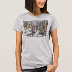 Branson Herfst Creek Winter Sneeuw Schilderachtig T-shirt