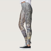 Branson Herfst Creek Winter Snow Painterly Leggings (Links)