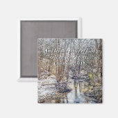 Branson Herfst Creek Winter Snow Painterly Magnet (Voorkant / Achterkant)