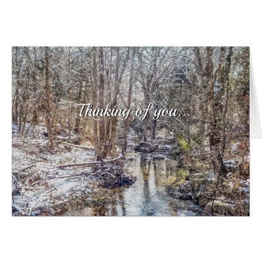 Branson Herfst Creek Winter Snow Painterly-SPEELGO (Voorkant Horizontaal)
