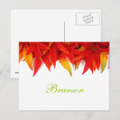 Branson Missouri Autumn Leaves Briefkaart (Voorkant / Achterkant)