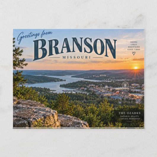 Branson Missouri Briefkaart (Voorkant)