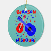 Branson Missouri Family Vacation Guitar Keramisch Ornament (Links)
