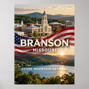 Branson Missouri Ozark Entertainment Reizen Poster