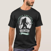 Branson Missouri Respect the Locals Bigfoot Sasqua T-shirt (Voorkant)