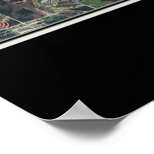 Branson Missouri Satellite Poster Map (Hoek)