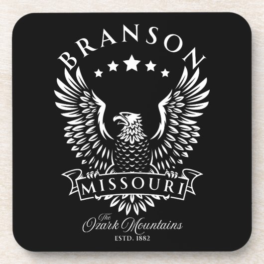 Branson Ozark Mountains Missouri  Eagle Bier Onderzetter (Voorkant)