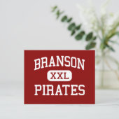 Branson - Pirates - High School - Branson Missouri Briefkaart (Staand voorkant)