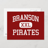 Branson - Pirates - High School - Branson Missouri Briefkaart (Voorkant / Achterkant)