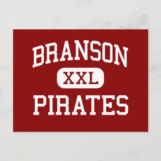 Branson - Pirates - High School - Branson Missouri Briefkaart (Voorkant)