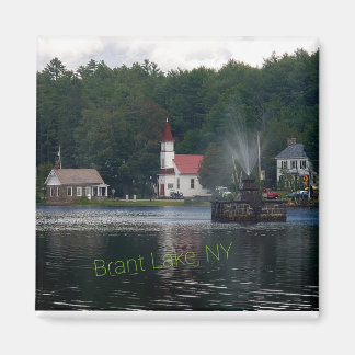 Brant Lake NY Fountain Adirondack Mountains Magneet