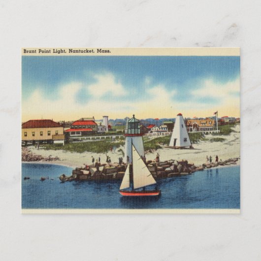 Brant Point Light, Nantucket, Massachusetts Briefkaart (Voorkant)