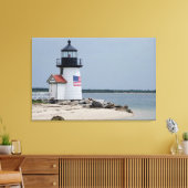 Brant Point Lighthouse 2 Canvas Afdruk (Insitu (Woonkamer))