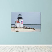 Brant Point Lighthouse 2 Canvas Afdruk (Insitu (Houten vloer))