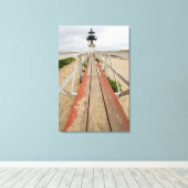 Brant Point Lighthouse Canvas Afdruk (Insitu (Houten vloer))