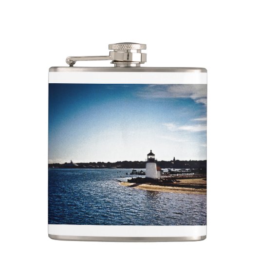 Brant Point Lighthouse-kolf Heupfles (Voorkant)