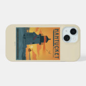 Brant Point Lighthouse | Nantucket MA iPhone 15 Case (Achterkant horizontaal)