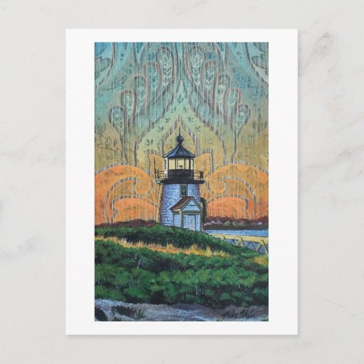 Brant Point Lighthouse Painting, Nantucket, Vereni Briefkaart (Voorkant)