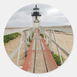 Brant Point Lighthouse Ronde Sticker