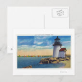 Brant Point Lighthouse Scene Briefkaart (Voorkant / Achterkant)