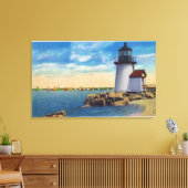 Brant Point Lighthouse Scene Canvas Afdruk (Insitu (Woonkamer))
