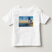 Brant Point Lighthouse Scene Kinder Shirts (Voorkant)