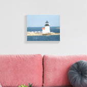 Brant Point Vuurtoren Nantucket Cottage Canvas Afdruk (Insitu (Woonkamer))