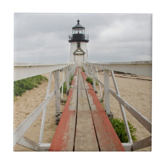 Brant Point-vuurtoren Tegeltje (Voorkant)