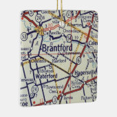 Brantford on Map Keramisch Ornament (Rechts)