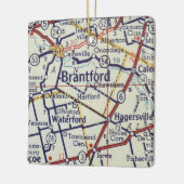 Brantford on Map Keramisch Ornament (Links)