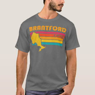 Brantford Ontario Canada Vintage Noodlijdende Souv T-shirt