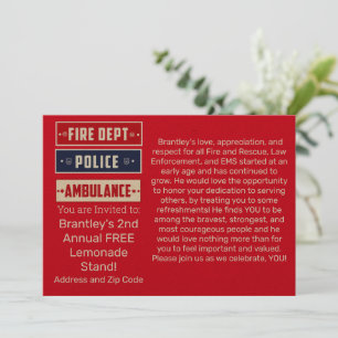 Brantley's Fire Police Ambulance Thunder_Cove Post Kaart