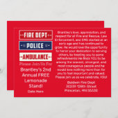 Brantley's Fire Police Ambulance Thunder_Cove Post Kaart (Voorkant / Achterkant)