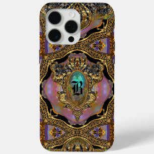 Branwenton Elegant Gothic Monogram VII iPhone 15 Pro Max Hoesje