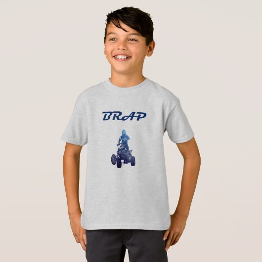 Brap Boys ATV Four Wheeler Rider Tee Shirt (Voorkant volledig)