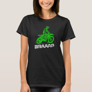 Brap Braap 2 Stroke verzendt het Motocross Dirt Bi T-shirt