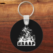 Brap Quad Racing Extreme Sports ATV Rider Gift Sleutelhanger (Voorkant)