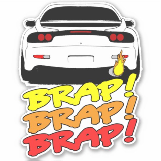 Brap rotary sticker (Voorkant)