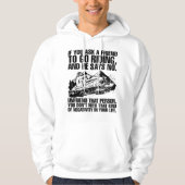 Brappp Life Riding Snowmobile Friend Hoodie (Voorkant)