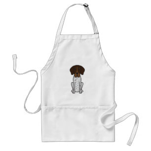 Braque Francais Dog Cartoon Standaard Schort