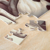  Braque Français hondenillustratie Legpuzzel (Zijkant)